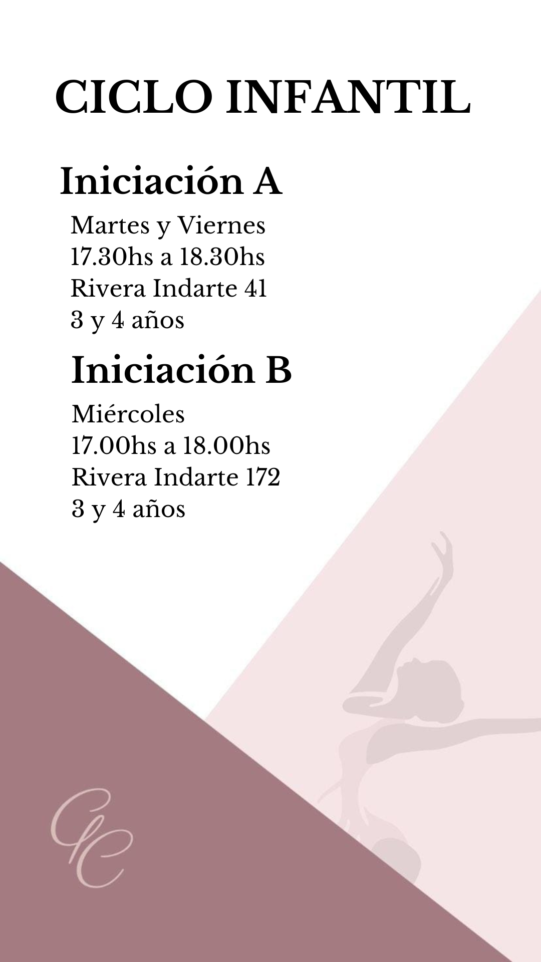 2 - INFANTIL - INICIACIÓN A Y B