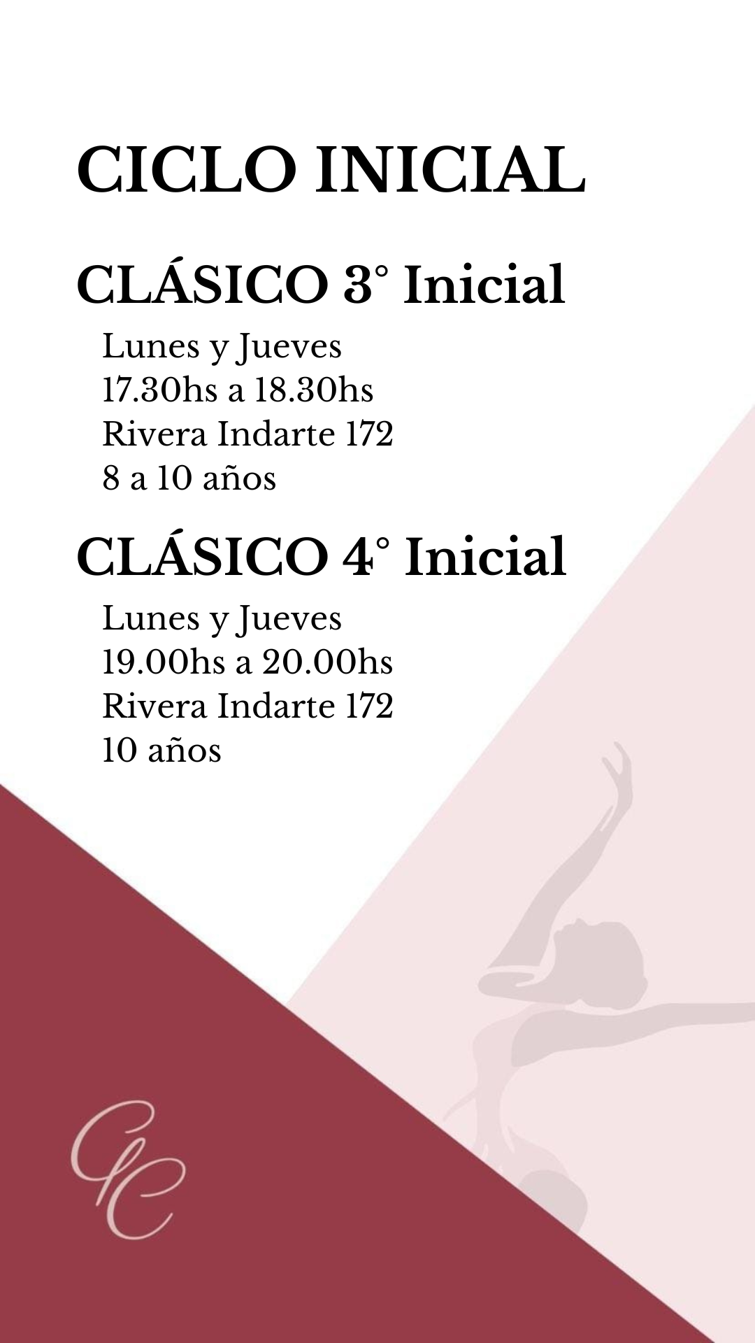 3 - INICIAL - CLÁSICO 3° Y 4°
