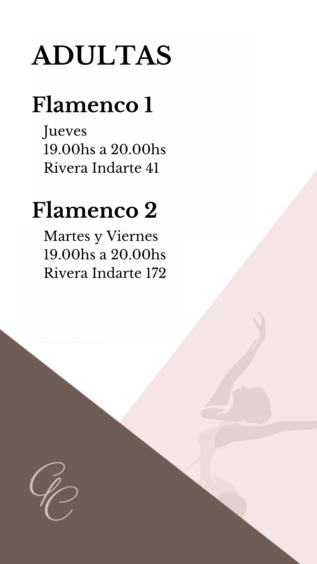 5 - ADULTAS PRINCIPIANTES - FLAMENCO 1 Y 2